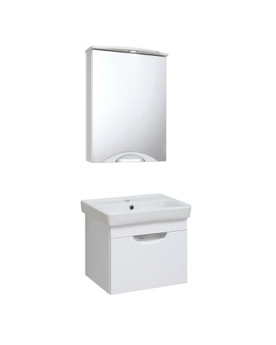Тумба под раковину Runo Ибица 50 00000001046 подвесная Белая