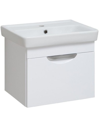 Тумба под раковину Runo Ибица 50 00000001046 подвесная Белая