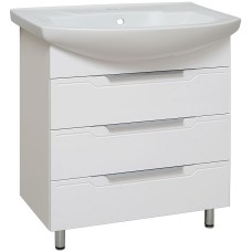 Тумба под раковину Runo Верона 75 00000001146 Белая
