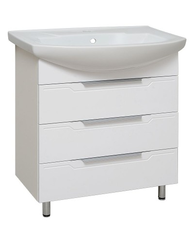 Тумба под раковину Runo Верона 75 00000001146 Белая