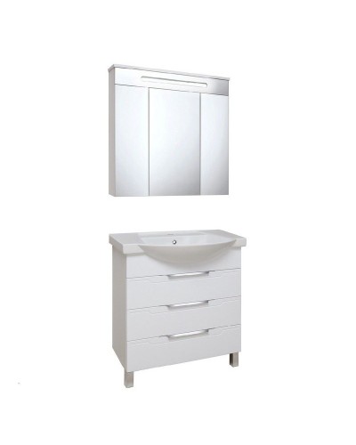 Тумба под раковину Runo Верона 75 00000001146 Белая