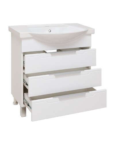 Тумба под раковину Runo Верона 75 00000001146 Белая