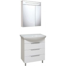 Тумба под раковину Runo Верона 65 00000001145 Белая