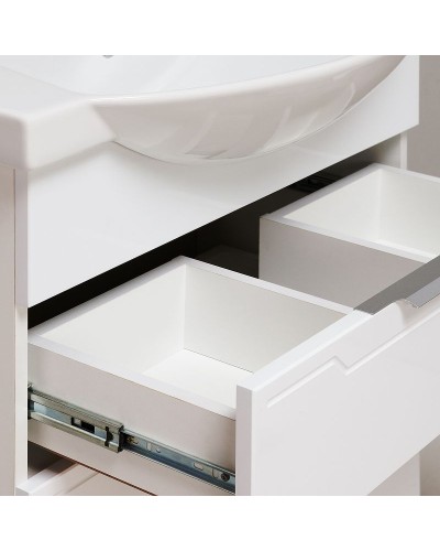 Тумба под раковину Runo Верона 65 00000001145 Белая