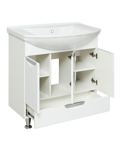 Тумба под раковину Runo Барселона 75 00000001032 Белая