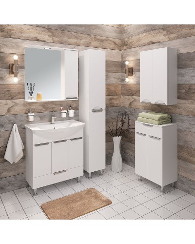 Тумба под раковину Runo Барселона 75 00000001032 Белая