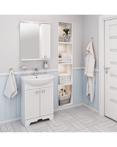 Тумба под раковину Runo Авила 60 00000001045 Белая