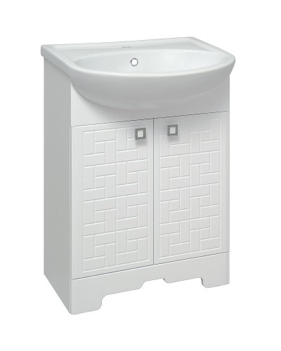 Тумба под раковину Runo Авила 60 00000001045 Белая