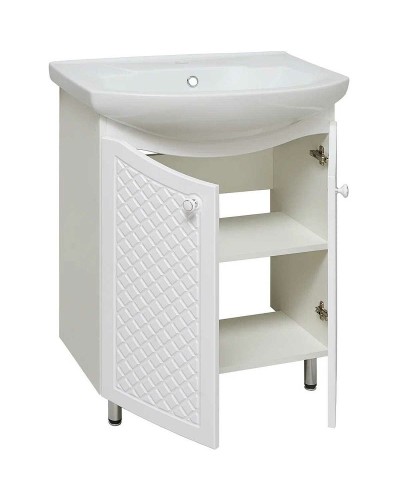 Тумба под раковину Runo Милано 65 УТ000002087 Белая