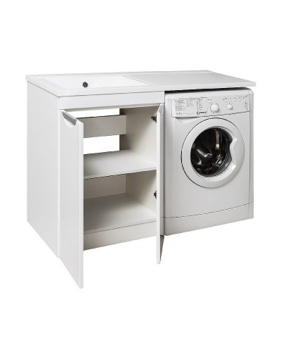 Тумба под раковину Runo Лира 120 УТ000003443 Белая