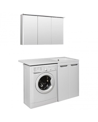 Тумба под раковину Runo Лира 120 УТ000003443 Белая