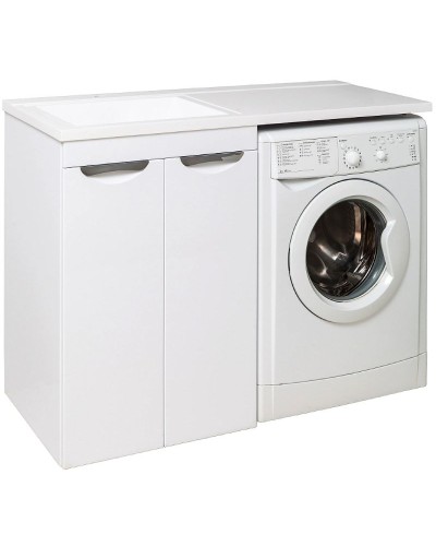 Тумба под раковину Runo Лира 120 УТ000003443 Белая