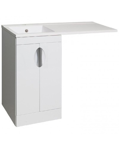 Тумба под раковину Runo Лира 105 00-00000144 Белая
