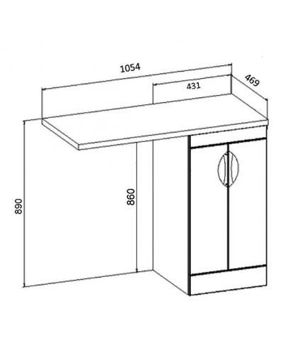 Тумба под раковину Runo Лира 105 00-00000144 Белая