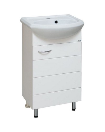 Тумба под раковину Runo Кипарис 45 00000000880 Белая