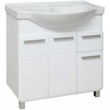 Тумба под раковину Runo Эрика 80 УТ000003319 Белая