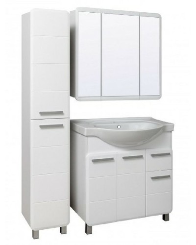 Тумба под раковину Runo Эрика 80 УТ000003319 Белая