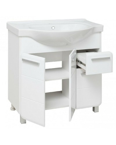 Тумба под раковину Runo Эрика 80 УТ000003319 Белая