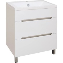 Тумба под раковину Runo Парма 75 00000001141 Белая