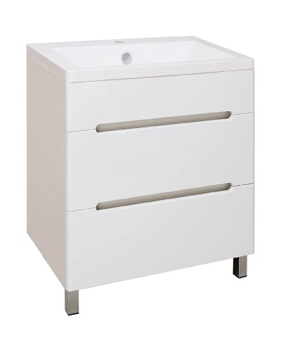 Тумба под раковину Runo Парма 75 00000001141 Белая