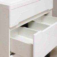 Тумба под раковину Runo Парма 75 00000001141 Белая