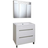 Тумба под раковину Runo Парма 75 00000001141 Белая