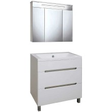 Тумба под раковину Runo Парма 75 00000001141 Белая