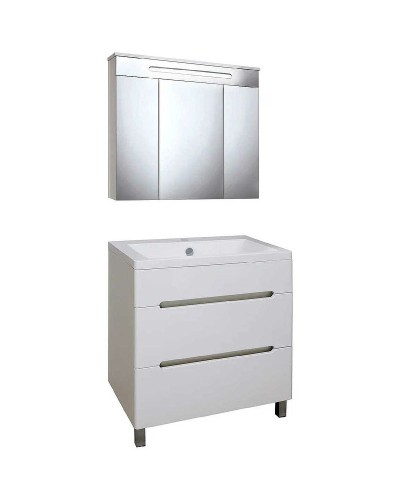 Тумба под раковину Runo Парма 75 00000001141 Белая