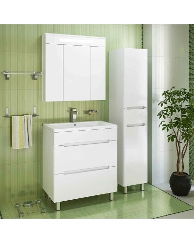 Тумба под раковину Runo Парма 75 00000001141 Белая