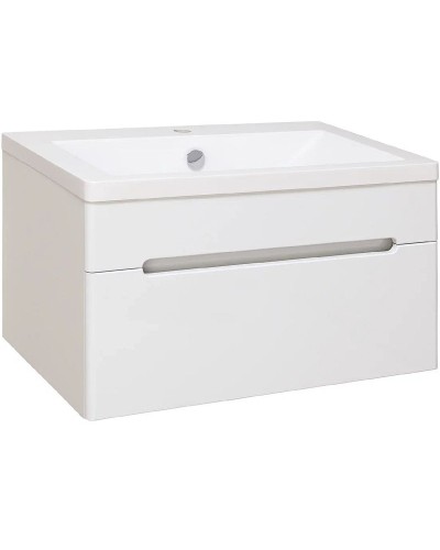 Тумба под раковину Runo Парма 75 00000001140 подвесная Белая
