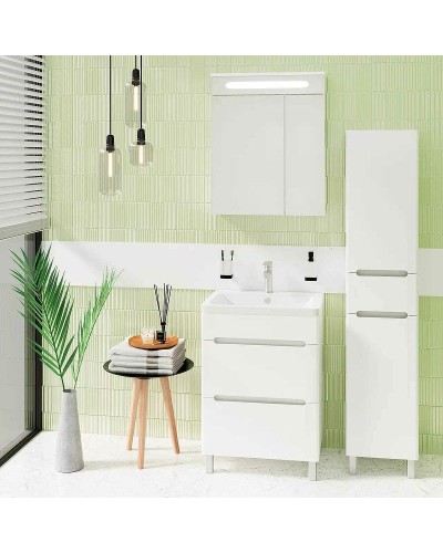 Тумба под раковину Runo Парма 60 00000001139 Белая