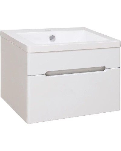 Тумба под раковину Runo Парма 60 00000001138 подвесная Белая