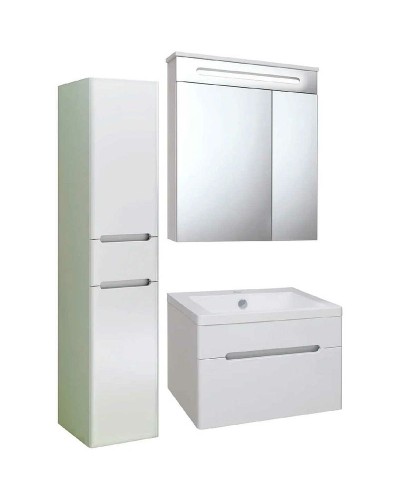 Тумба под раковину Runo Парма 60 00000001138 подвесная Белая