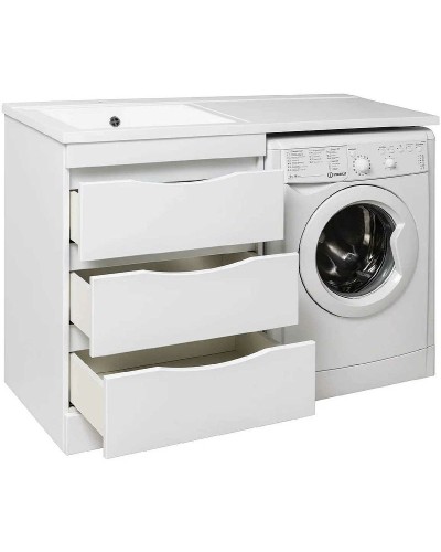 Тумба под раковину Runo Орион 120 УТ000003442 Белая