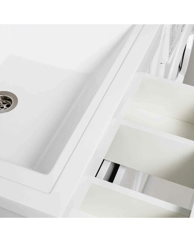 Тумба под раковину Runo Орион 120 УТ000003442 Белая