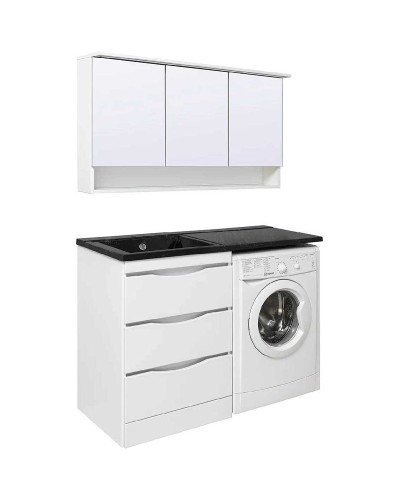 Тумба под раковину Runo Орион 120 УТ000003442 Белая