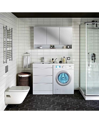 Тумба под раковину Runo Орион 120 УТ000003442 Белая