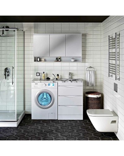 Тумба под раковину Runo Орион 120 УТ000003442 Белая