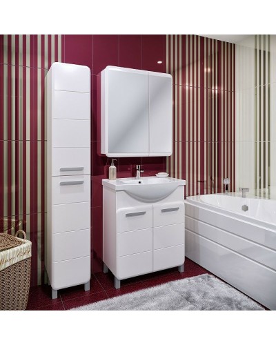 Тумба под раковину Runo Эрика 70 УТ000003318 Белая