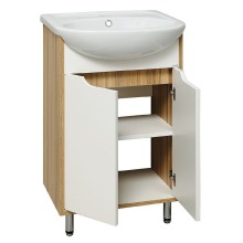 Тумба под раковину Runo Эко 50 00000001142 Белая Лиственница