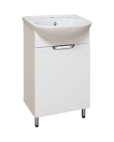 Тумба под раковину Runo Фортуна 50 00000001135 Белая