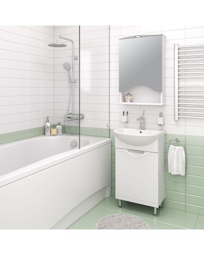 Тумба под раковину Runo Фортуна 50 00000001135 Белая