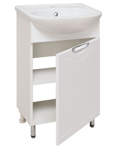 Тумба под раковину Runo Фортуна 50 00000001135 Белая