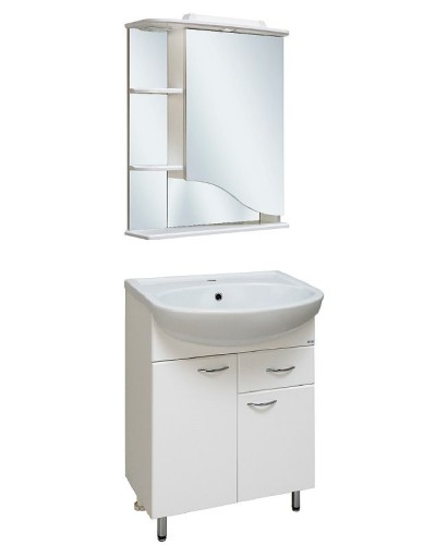 Тумба под раковину Runo Уют 60 00000000501 Белая