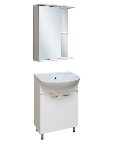 Тумба под раковину Runo Уют 55 00000000066 Белая