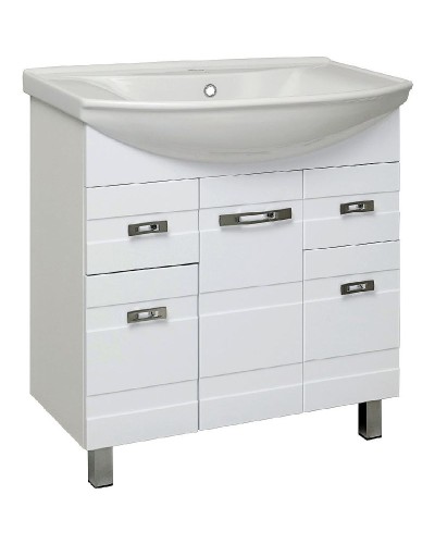 Тумба под раковину Runo Турин 85 УТ000002095 Белая