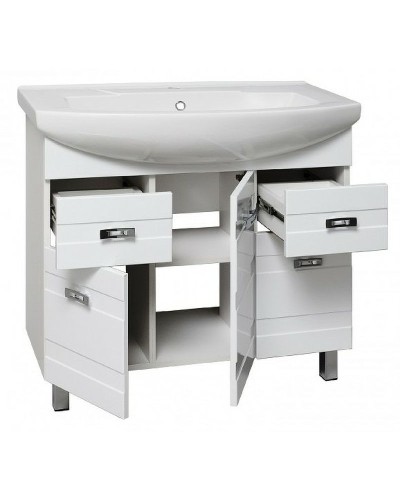 Тумба под раковину Runo Турин 85 УТ000002095 Белая