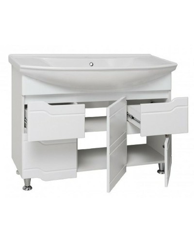 Тумба под раковину Runo Стиль 105 00000001118 Белая