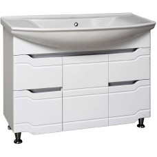 Тумба под раковину Runo Стиль 105 00000001118 Белая