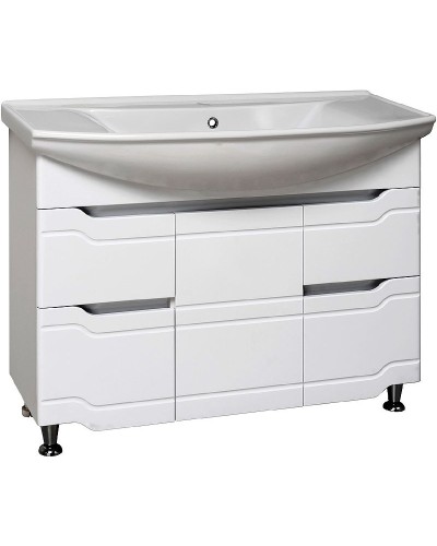 Тумба под раковину Runo Стиль 105 00000001118 Белая